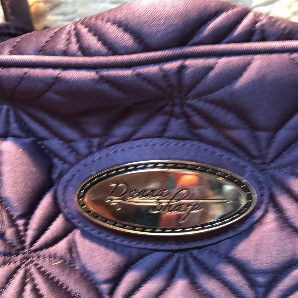 Quilted - Sateen Sheen Dome Satchel - Purple - Picture 2 of 4
